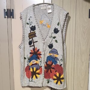 Bobbie Brooks Beige Knit Sweater Vest